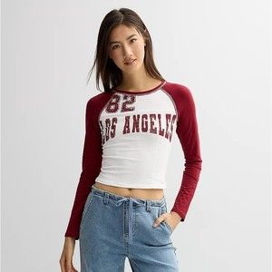 madden girl LOS ANGELES Baseball T-Shirt - XL